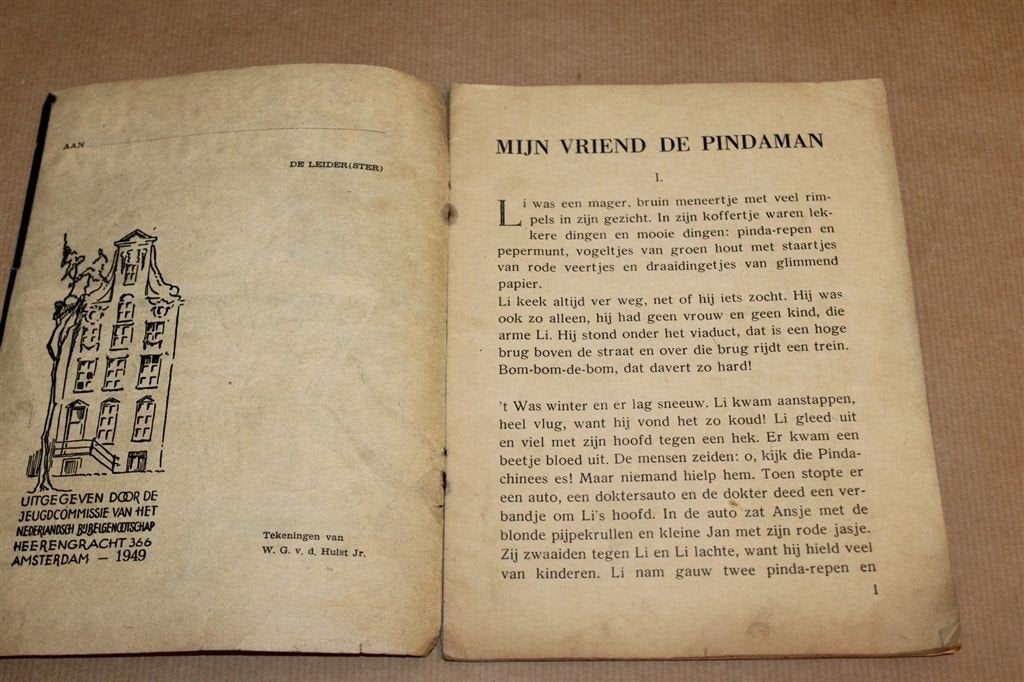 Mijn Vriend de Pindaman — Kinderboek Pindachinees 1949, Boeken, Ophalen of Verzenden, Gelezen, Fictie algemeen