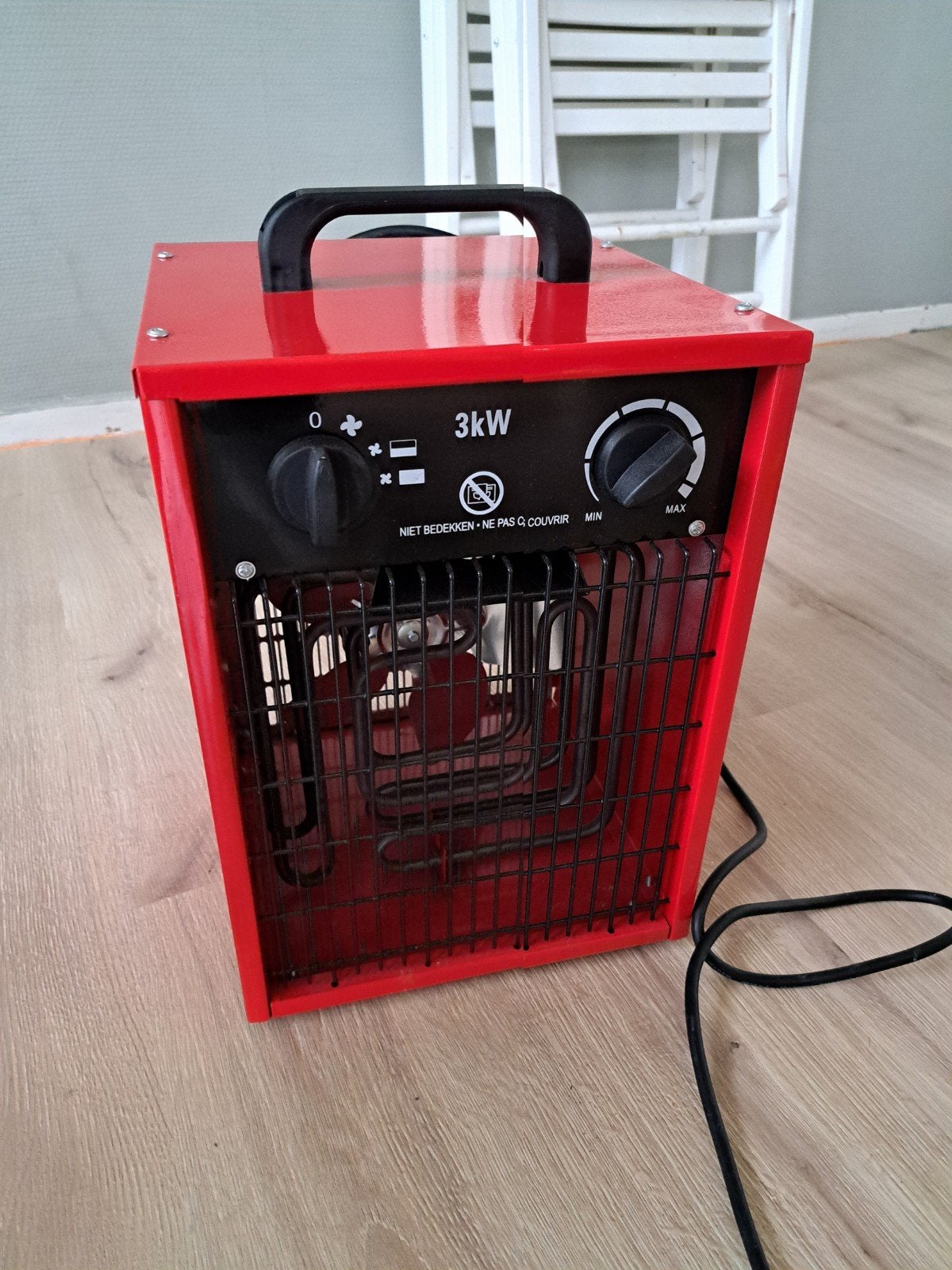 Handson Electrische WerkplaatsKachel 3000W, 30 tot 80 cm, Gebruikt, Kachel, Minder dan 60 cm
