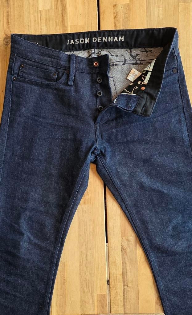 Denham  | Jason Denham Limited Japanese Selvedge | 31/34, Kleding | Heren, Spijkerbroeken en Jeans, Blauw, W32 (confectie 46) of kleiner