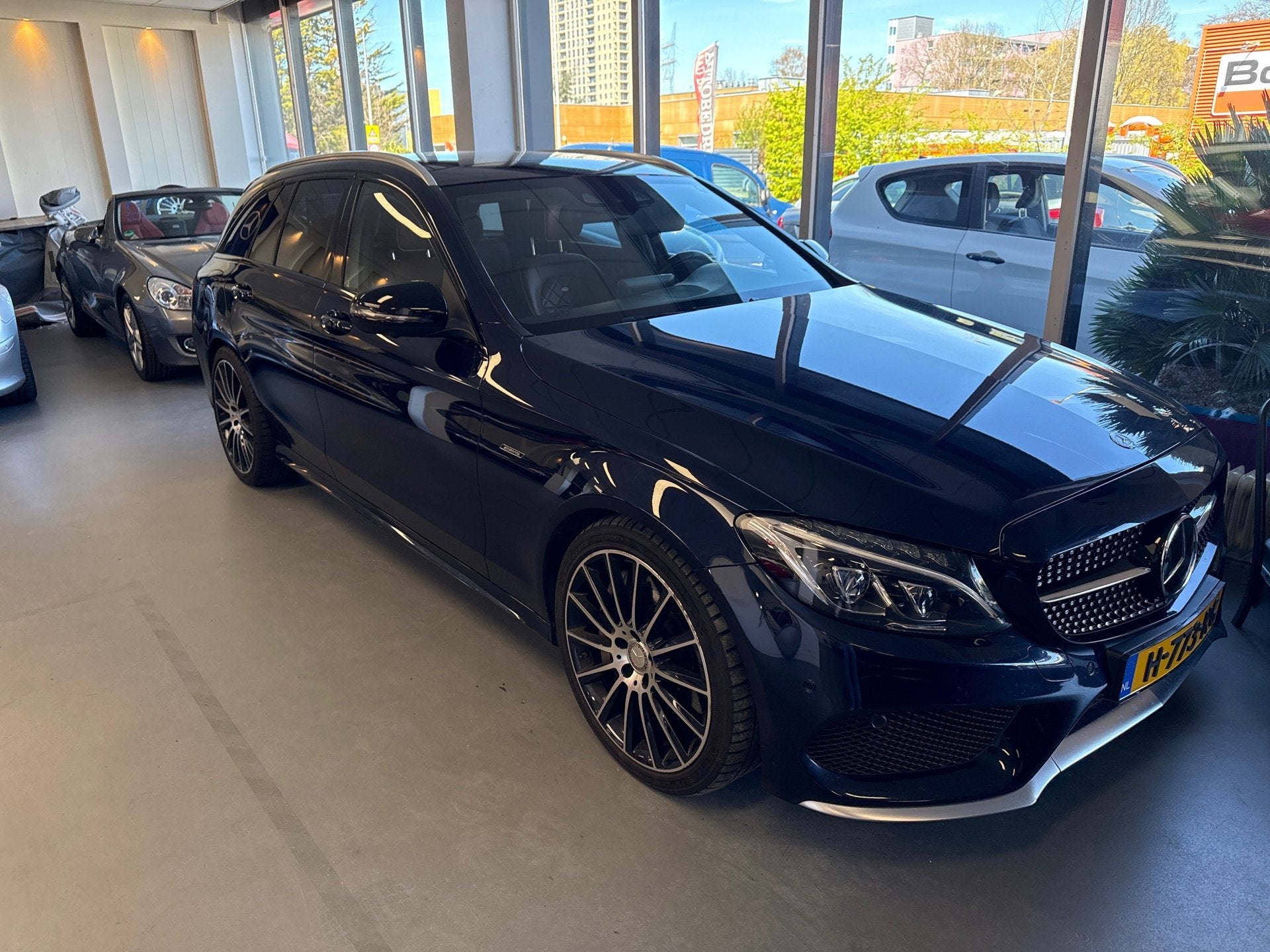 Mercedes-Benz C-klasse Estate 43 AMG 4MATIC, Euro 6, Automatische klimaatregeling, 367 pk, Blauw
