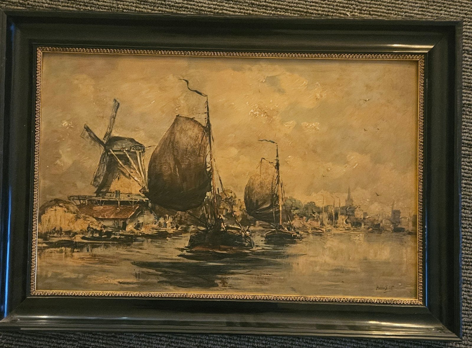 antiek schilderij olieverf, Ophalen of Verzenden