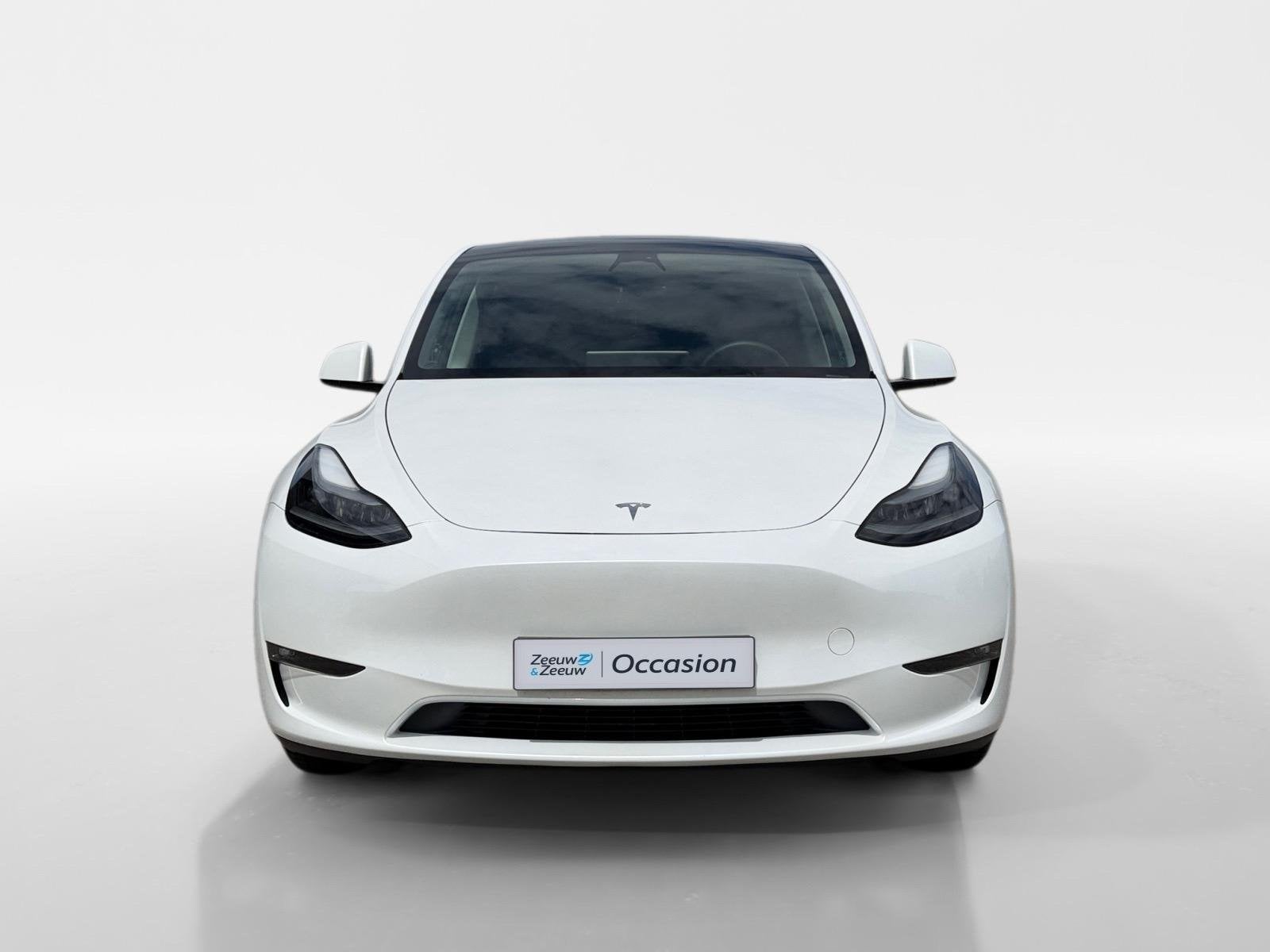 Tesla Model Y 351PK Long Range AWD 75 kWh Automaat | 1e eige, 12 maanden, Stof, Gebruikt, Wit