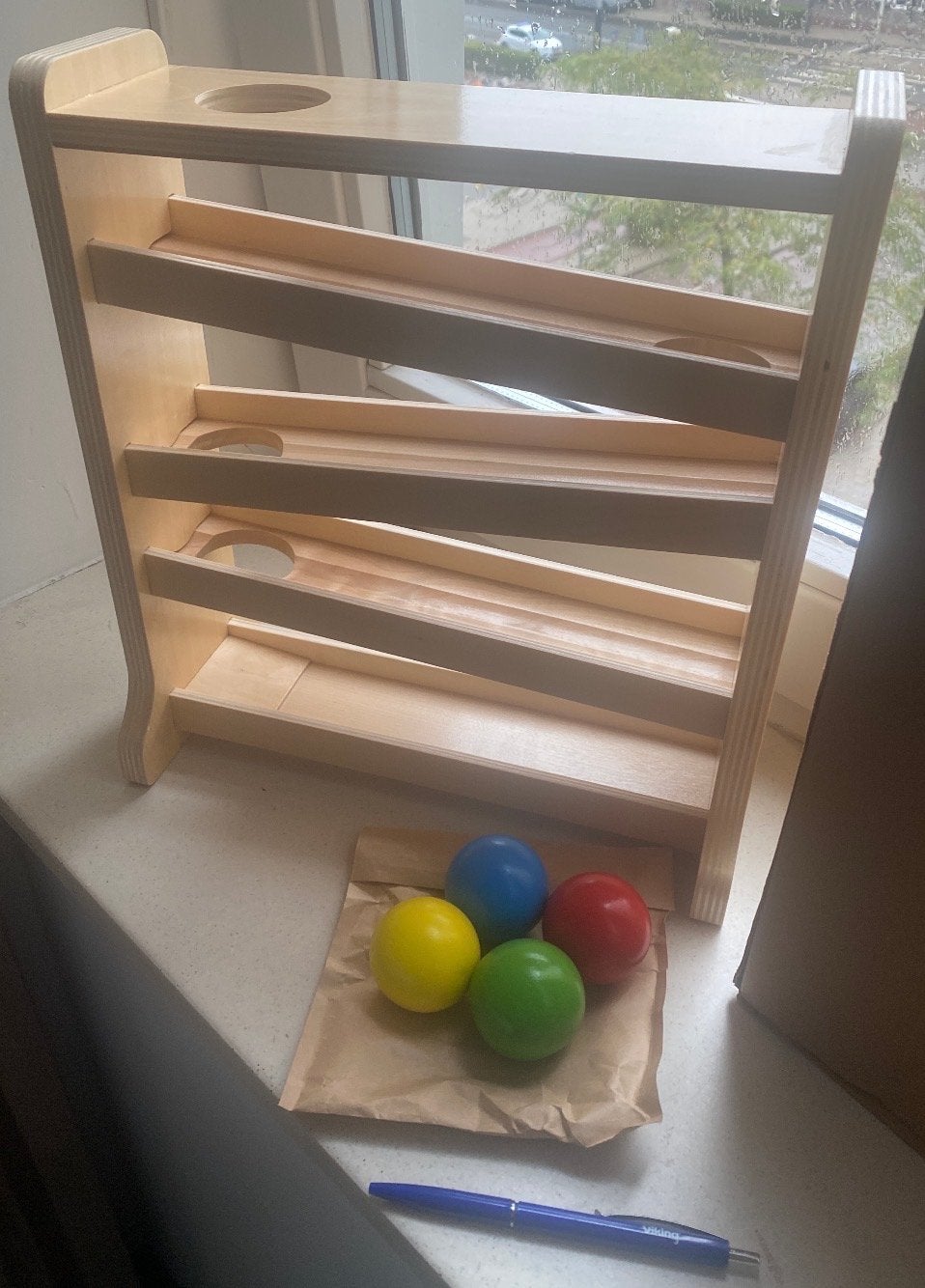 Educo Ballenbaan - Houten Speelgoed voor Kinderen, Ophalen of Verzenden, Nieuw, Overige typen