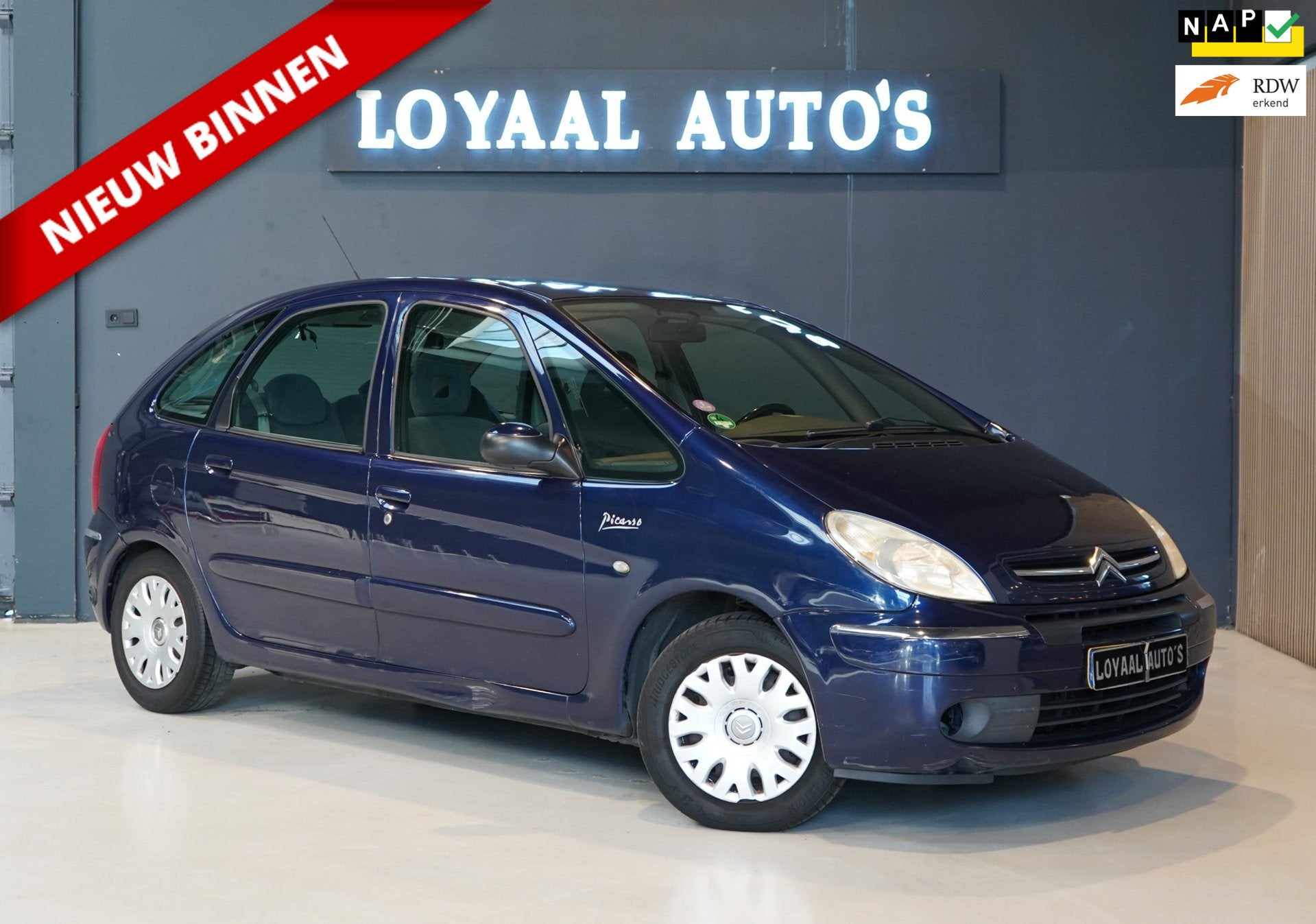 Citroen Xsara Picasso 2.0i-16V Image | AUT | CRUISE | NAP |, Auto's, Citroën, 136 pk, 4 cilinders, 700 kg, Blauw