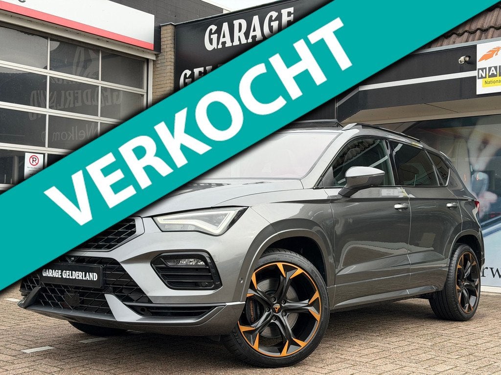 CUPRA Ateca 300PK | Pano | Acc | Virtual | Matrix | Leder/Al, Automaat, Zwart, 4 cilinders, Ateca