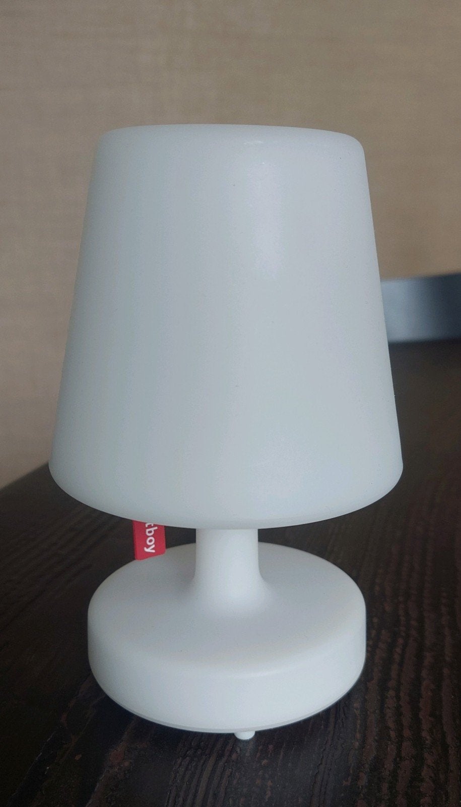 Fatboy Edisson mini draadloze oplaadbare tafellampje, Kunststof, Ophalen of Verzenden, Zo goed als nieuw, Modern
