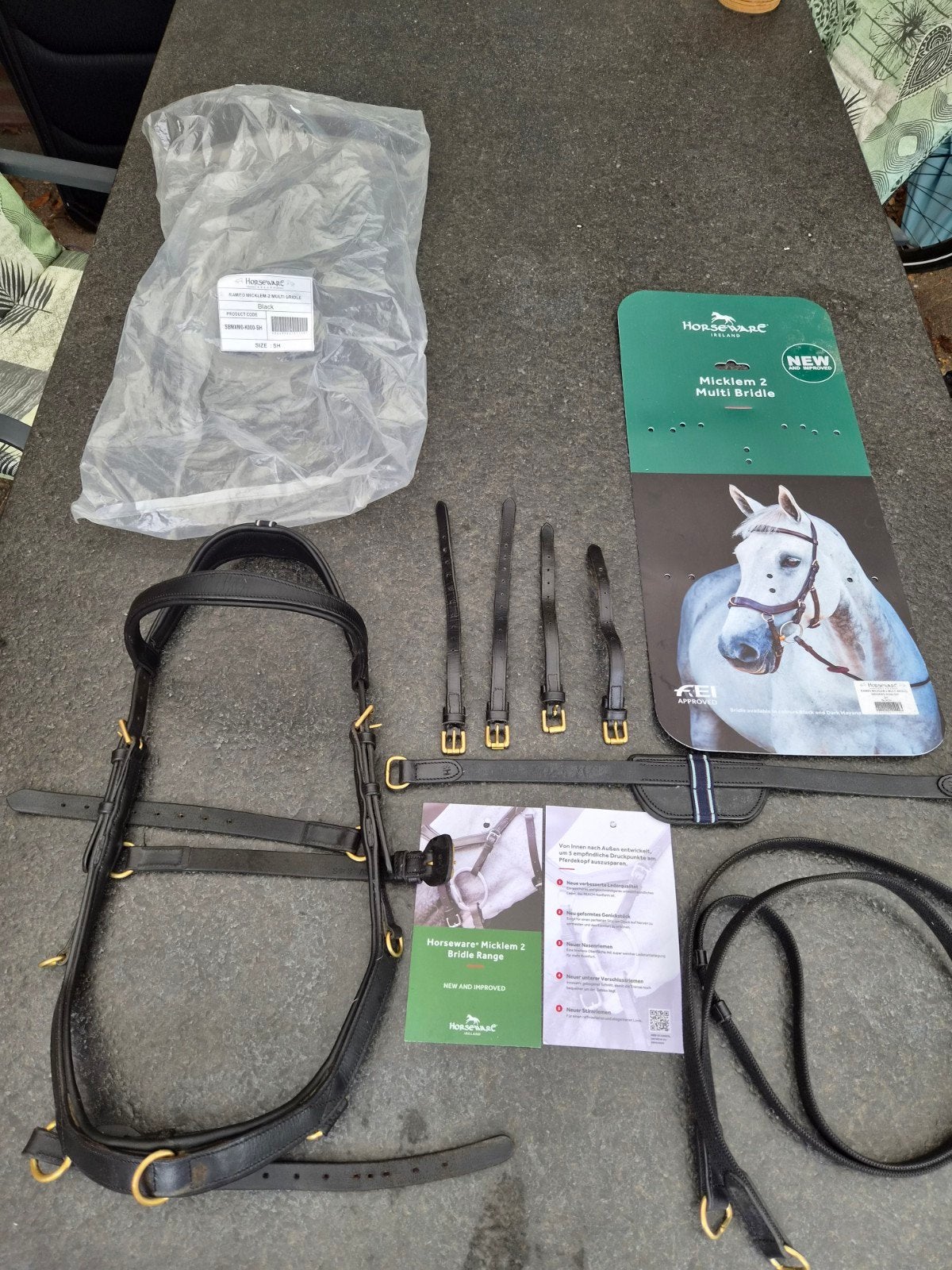 rambo micklem multi bridle 2 zwart, Dieren en Toebehoren, Rambo, Ophalen of Verzenden, Zwart, Anatomisch gevormd