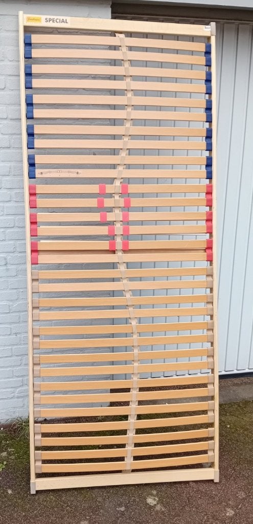 2 bedbodems 220 x 90 cm, Ophalen, Gebruikt, 90 cm, Eenpersoons
