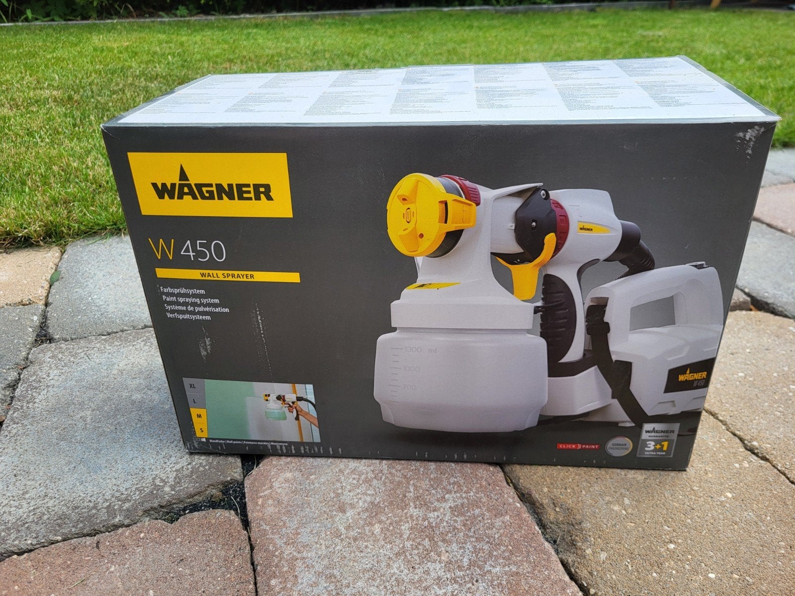 Wagner Wall Sprayer W 450 Verfspuitsysteem z.g.a.n, Ophalen of Verzenden, Zo goed als nieuw, Verfspuit of Verfpomp