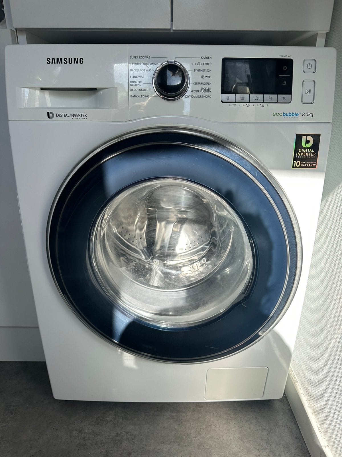 Samsung wasmachine, Witgoed en Apparatuur, Wasmachines, Ophalen, Gebruikt, Voorlader, 85 tot 90 cm