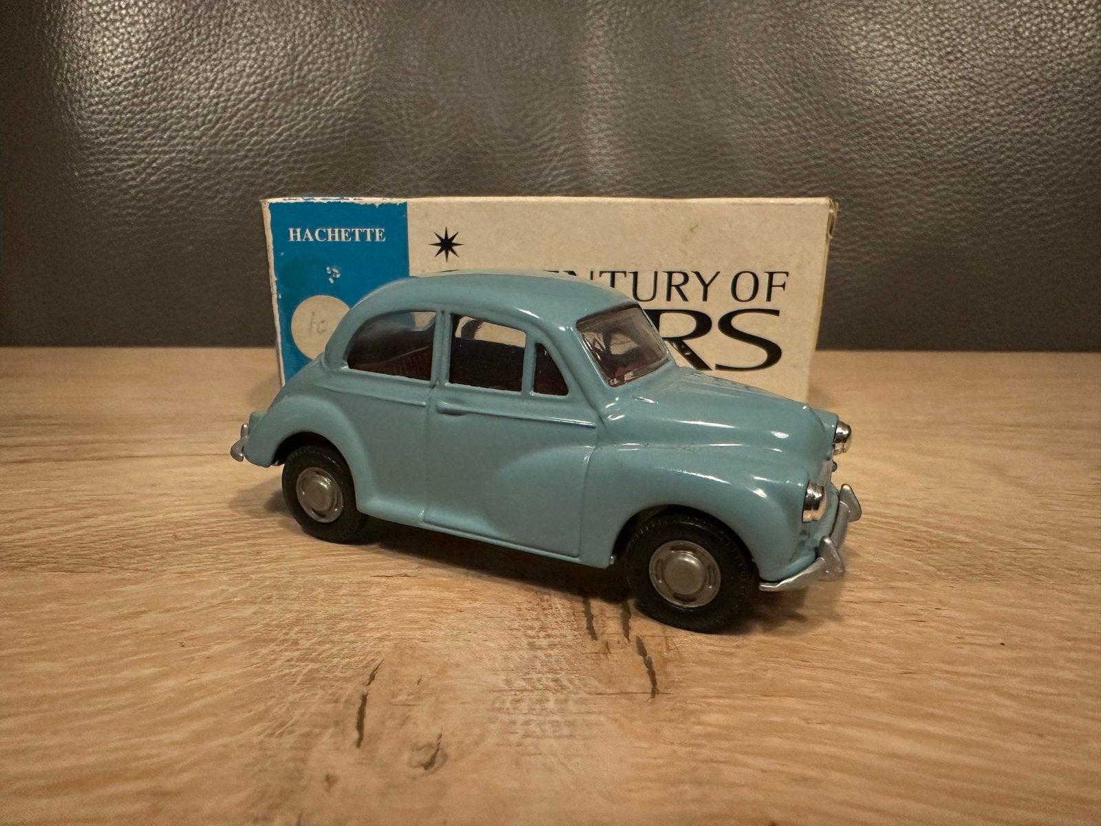Hachette Morris Minor modelauto 1:43 - Blauw in doos, Ophalen of Verzenden, Gebruikt, Auto, Overige merken