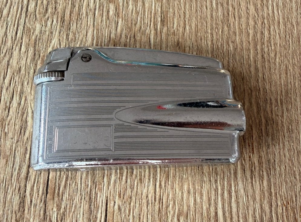 Vintage zilverkleurige Ronson aansteker, Ophalen of Verzenden, Gebruikt, Aansteker