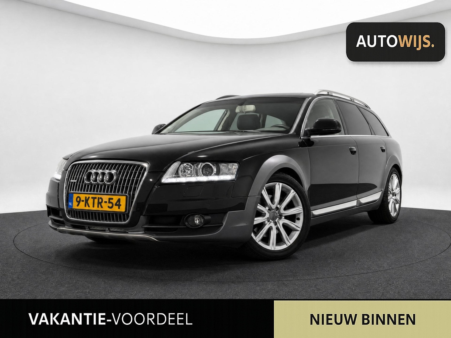 Audi A6 allroad quattro 2.7 TDI Pro Line|LEDER|163PK|NETJES|, Auto's, Euro 5, Gebruikt, Zwart, 2698 cc
