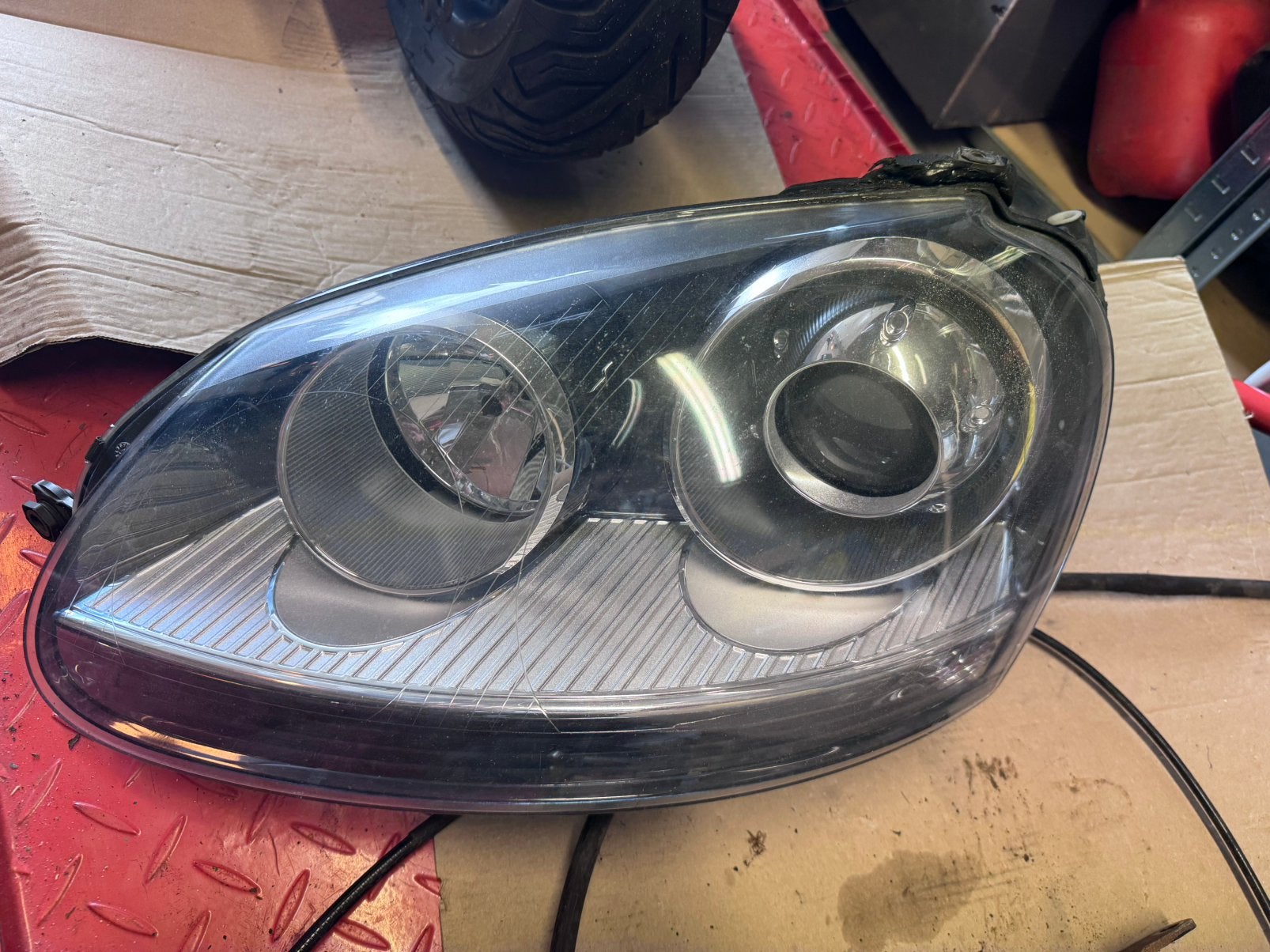 Gti r32 look koplamen zenon gebruikte, Auto-onderdelen, Ophalen of Verzenden