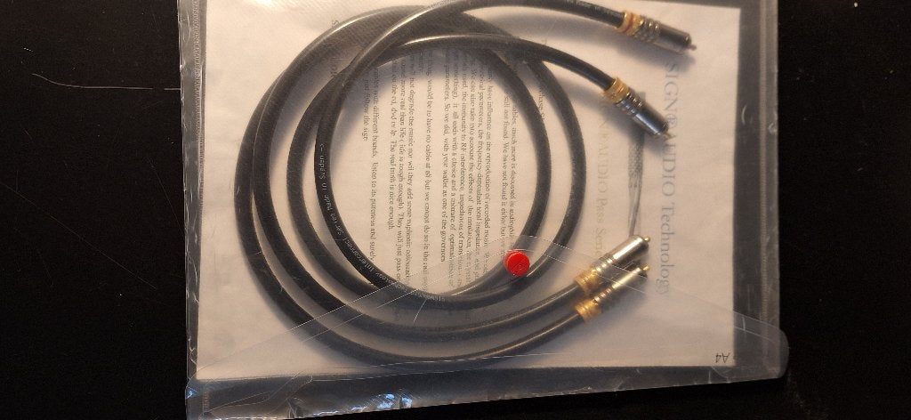 audio interlink SIGNAUDIO, Ophalen of Verzenden, Zo goed als nieuw, Minder dan 2 meter, Interlink-kabel