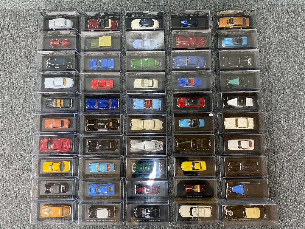 50x Franse auto's tijdschrijfmodellen 1:43 ATLAS IXO ALTAYA, Auto, Onbekend, Zo goed als nieuw, Onbekend