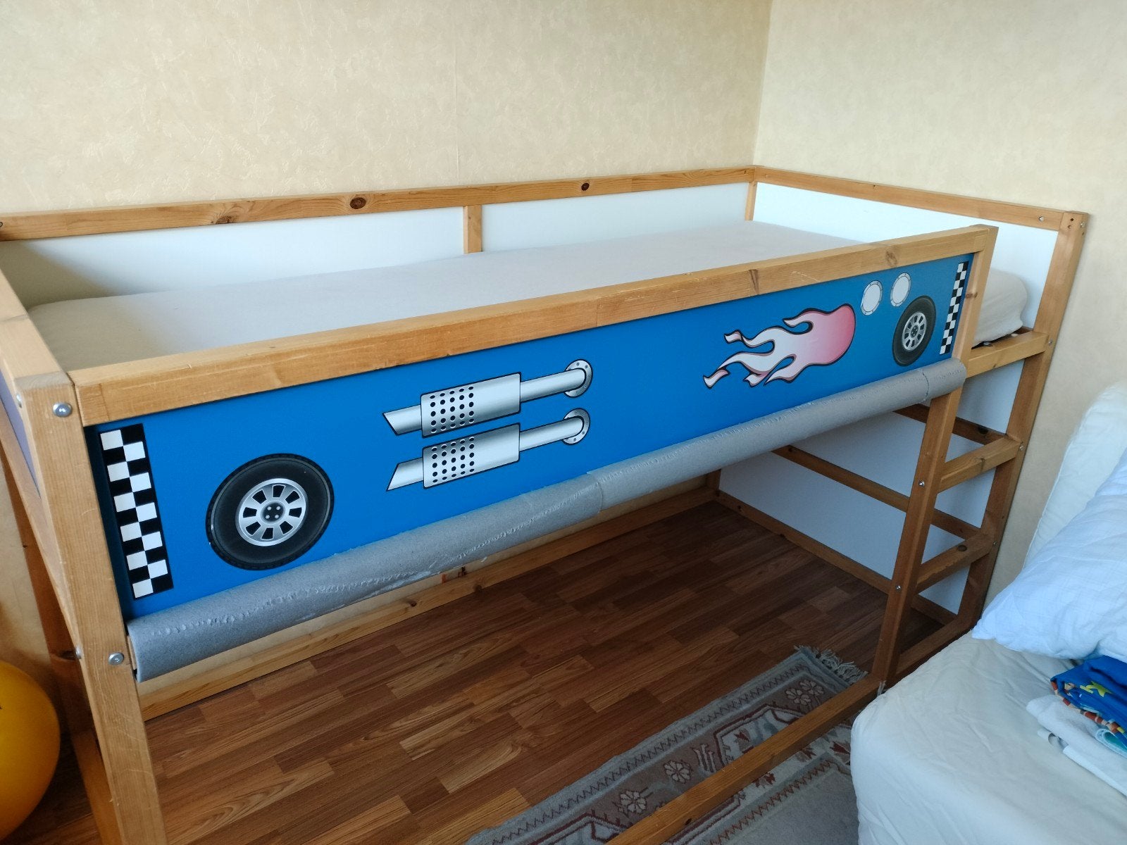 te koop hoogslaper, Ophalen, Gebruikt, Eenpersoons, 90 cm
