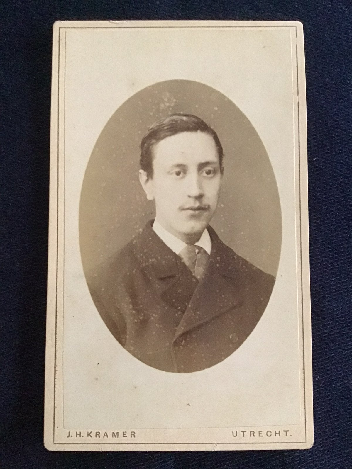 CDV, Jongeman, J.H. KRAMER, UTRECHT, Carte de Visite 2, Verzenden, Voor 1940, Gebruikt, Foto