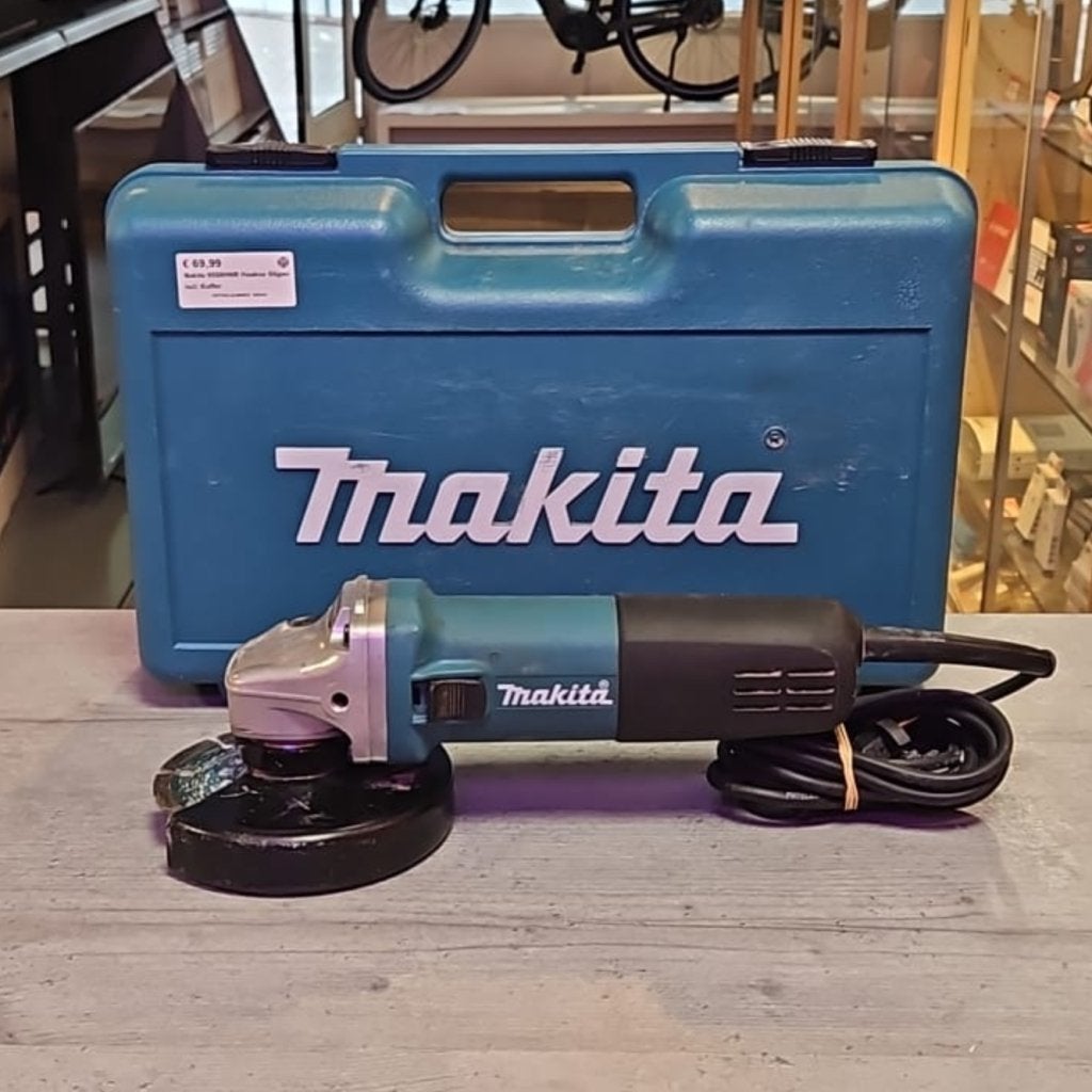 Makita 9558HNR Haakse Slijper Incl: Koffer, Makita, Gebruikt, Support@makita.com, Makita Corporation, 3-11-8, Sumiyoshi-cho, 
Anjo, Aichi 446-8502
Japan
