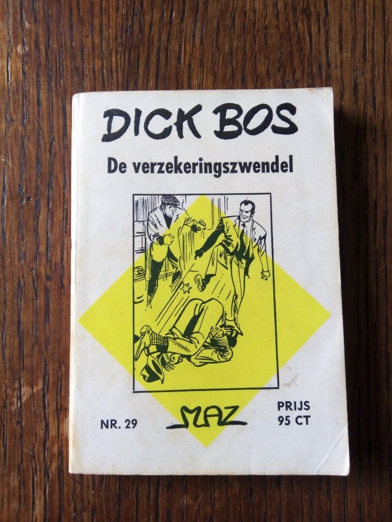 dick bos nr.29*1964*1ste druk- de verzekeringszwendel/mazure, Boeken, Gelezen, Alfred Mazure, Eén stripboek, Ophalen of Verzenden