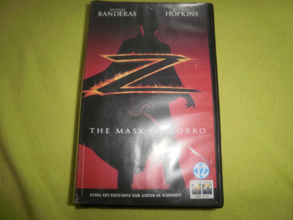 THE MASK OF ZORRO! Avonturen Speelfilm Op VIDEO!, Cd's en Dvd's, VHS | Film, Vanaf 12 jaar, Verzenden, Zo goed als nieuw, Actie en Avontuur