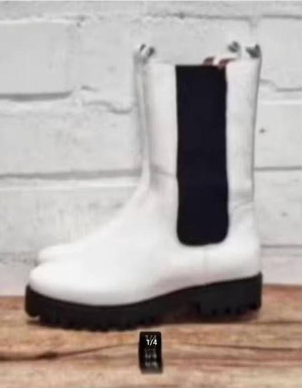 DWARS - Leren biker chelsea boots maat 39 - Nieuw €129 DWRS, DWRS, Verzenden, Wit, Lage of Enkellaarzen
