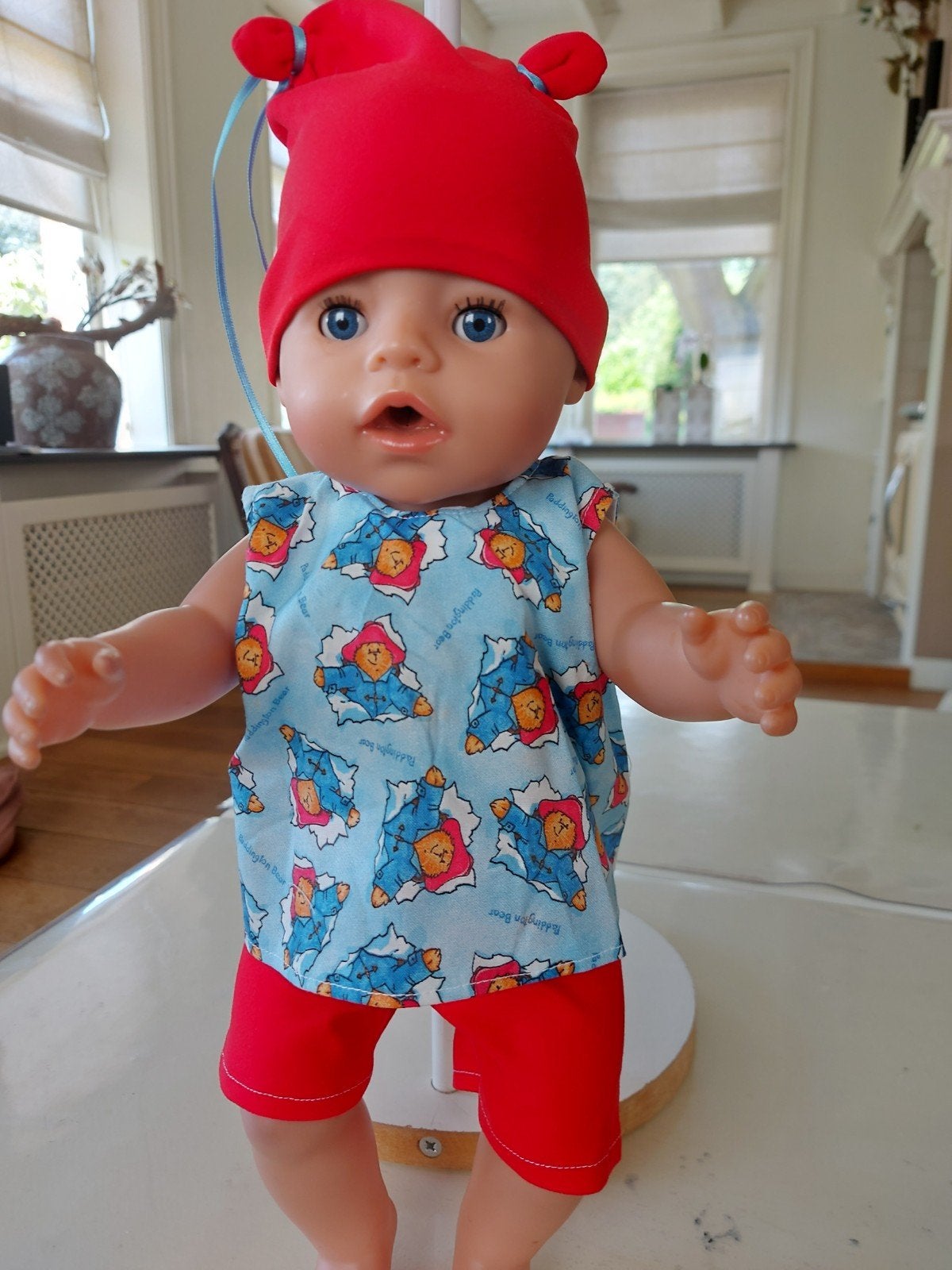 leuk 3 delig paddington set baby born pop 43cm, Ophalen of Verzenden, Nieuw, Babypop
