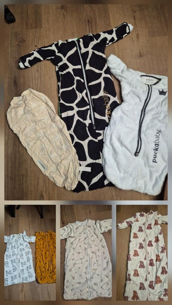 8 slaapzakjes! Puckababy, Jollein, Hema, Ophalen of Verzenden, 100 cm of meer, Slaapzak