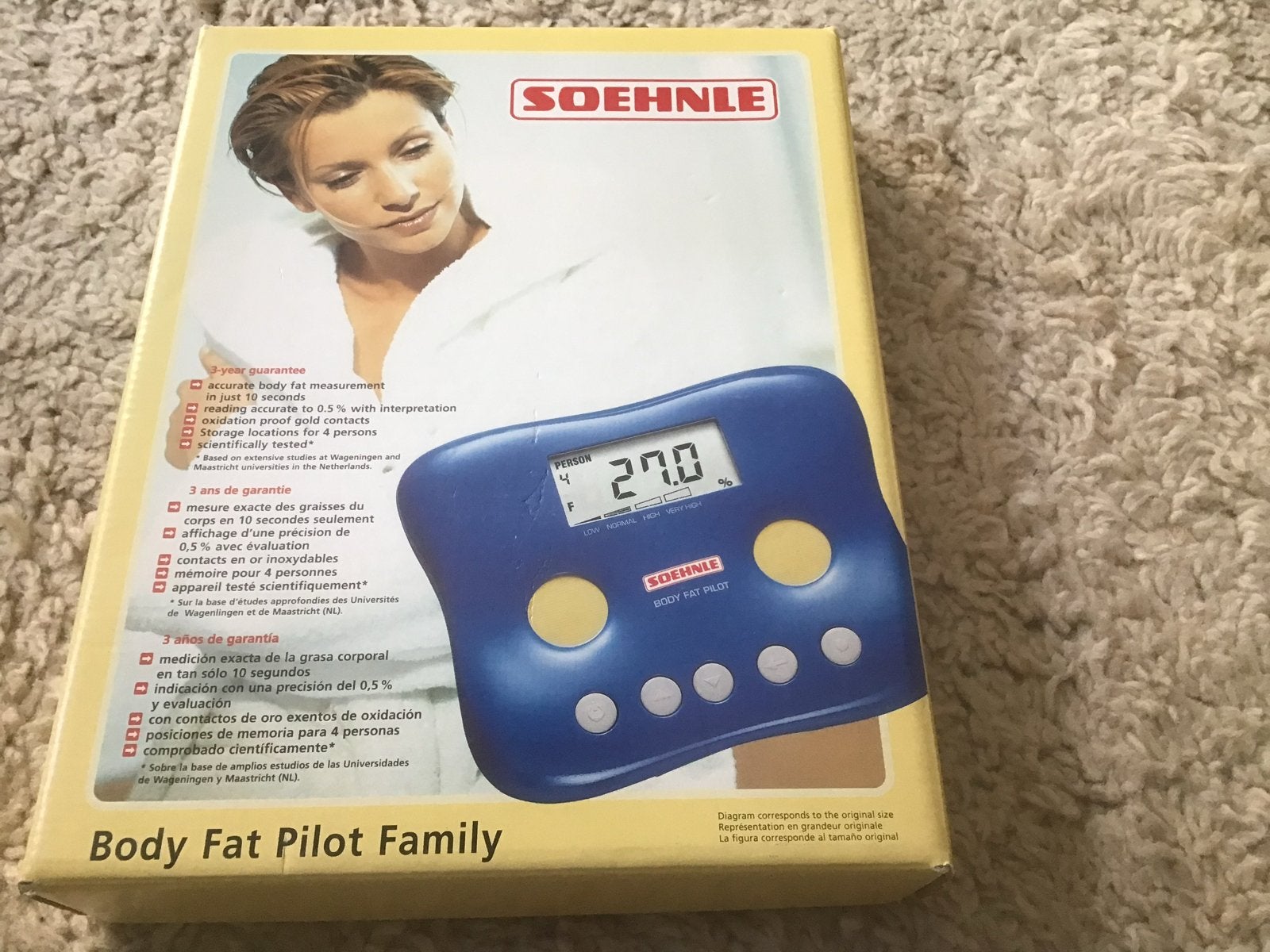 Soehnle Body Fat Pilot Family - lichaamsvetmeter opbr giro55, Minder dan 10 kg, Ophalen of Verzenden, Overige typen, Fijner dan 1 gram