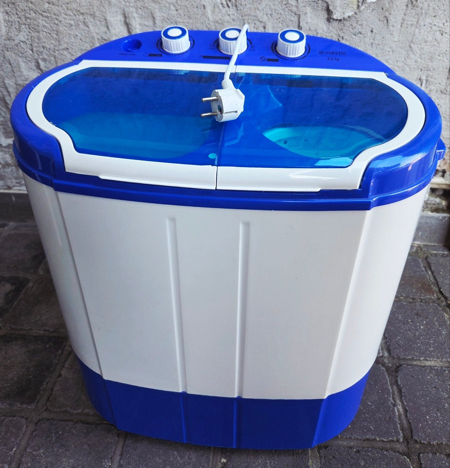 Mestic Mini Wasmachine - Compact en Efficiënt, Ophalen, Minder dan 1200 toeren, Minder dan 85 cm, Minder dan 4 kg