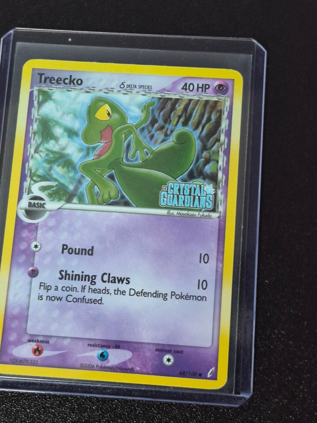 Pokémon Treecko Delta Species Crystal Guardians Kaart, Ophalen of Verzenden, Zo goed als nieuw, Losse kaart