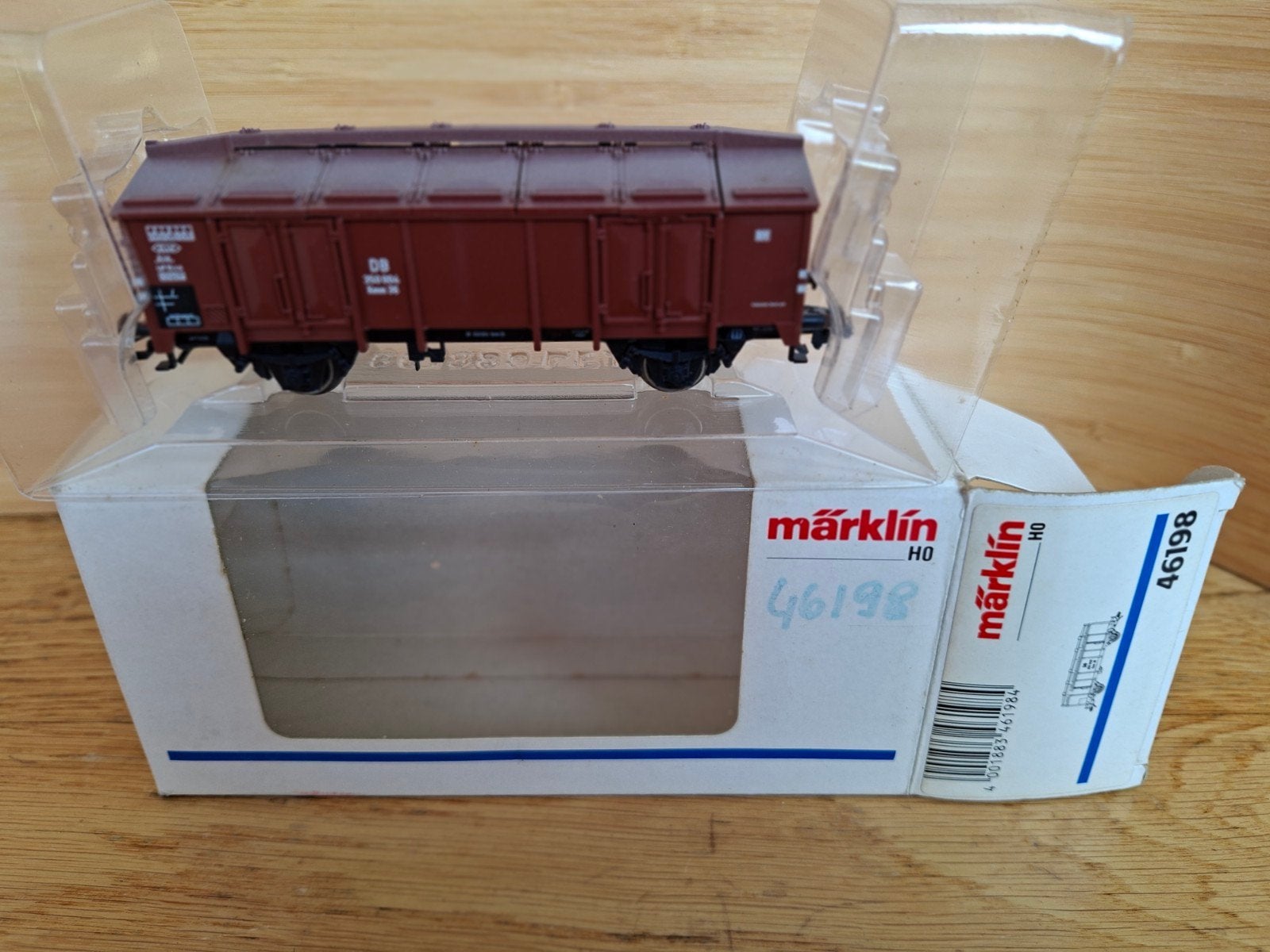 Märklin 46198 klapdeksel wagen wagon H0 trein locomotief, Hobby en Vrije tijd, Modeltreinen | H0, Wisselstroom, Wagon, Ophalen of Verzenden