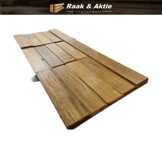 6.04 m2 halfhoutse velling delen 1.8x17.0 cm - nr: HP508, Ophalen, Planken, Nieuw, Hardhout