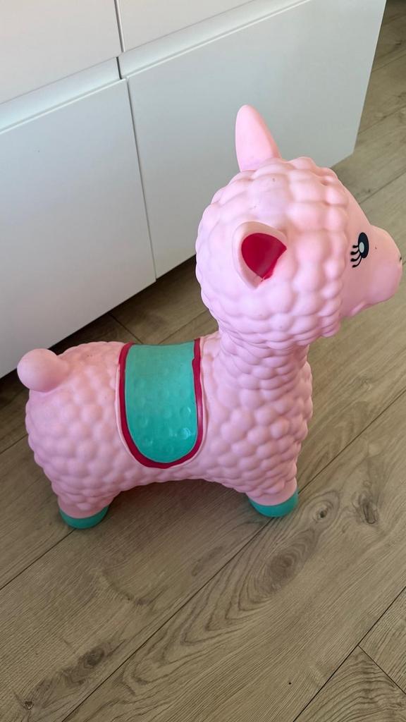 Roze lama springdier voor kinderen, Ophalen of Verzenden, Zo goed als nieuw, Overige typen