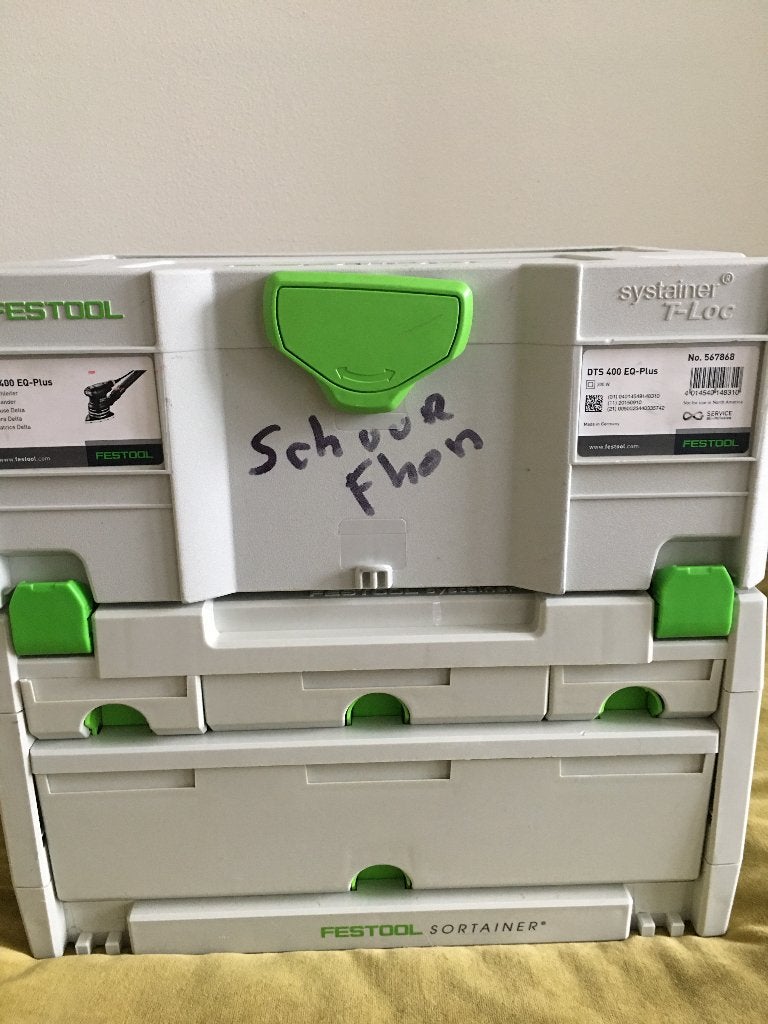 festool leeg koffers, Ophalen, Zo goed als nieuw