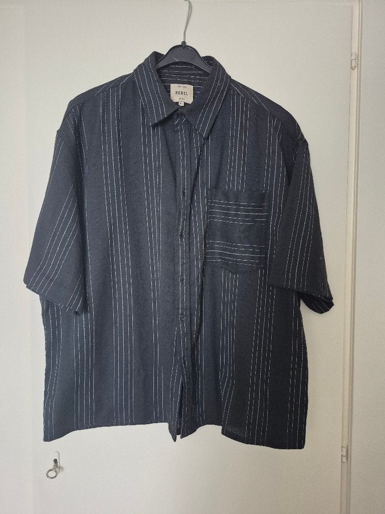 REDEFINED REBEL Leuk zwart casual overhemd maat XL!, Overhemd, Nieuw, Ophalen of Verzenden, Zwart