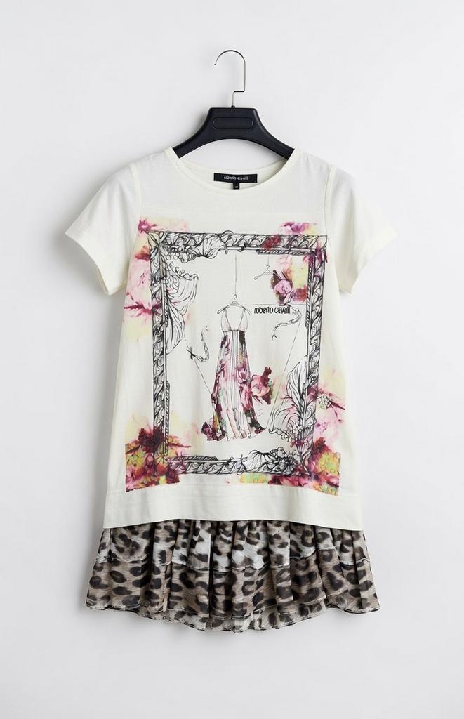 Nieuwe Roberto Cavalli jurkje maat 98/104, Kinderen en Baby's, Ophalen of Verzenden, Zo goed als nieuw, Meisje, Jurk of Rok