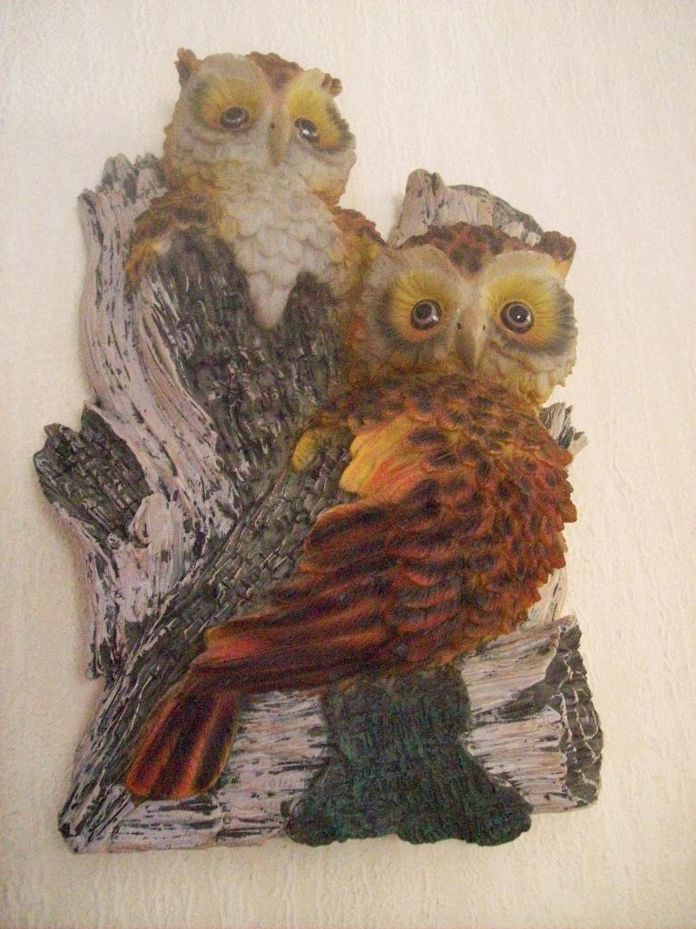 Uilen wandplaat 32 x 23 cm, Ophalen of Verzenden, Nieuw, Overige typen