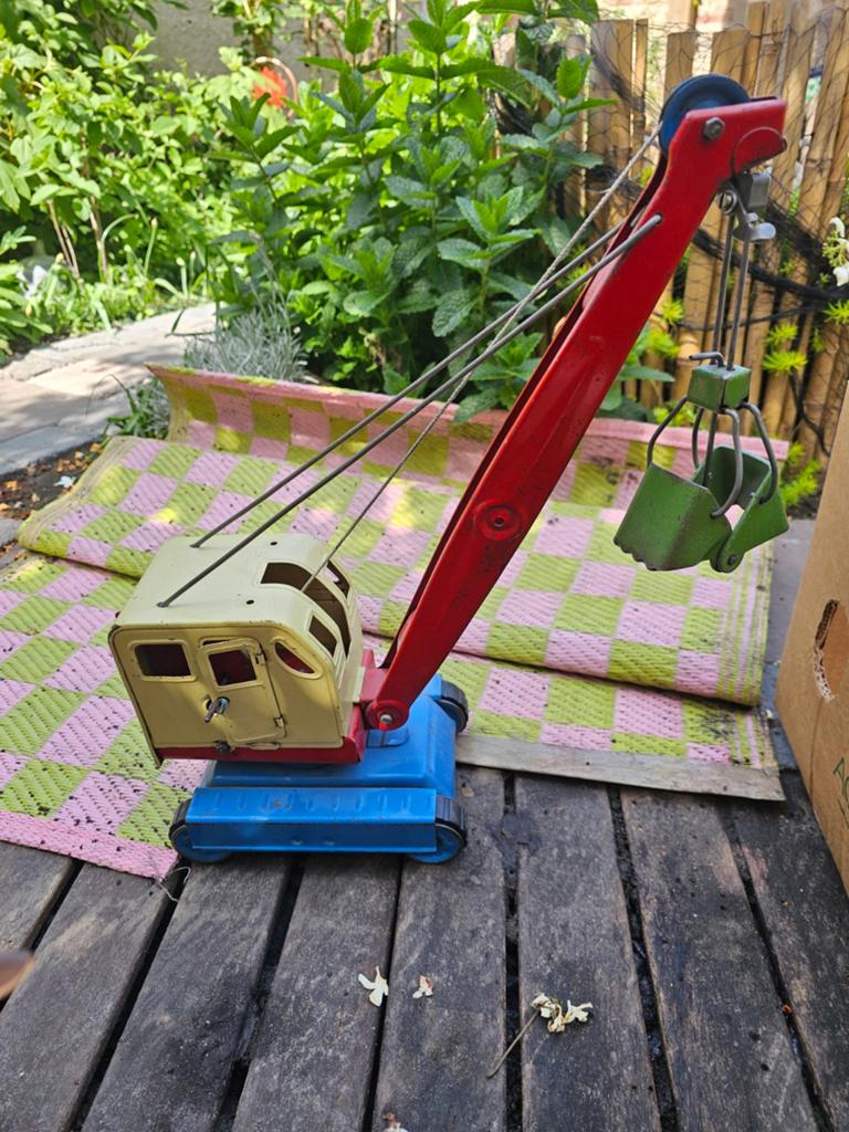 Prachtige Vintage M3MA / AZLK Blikken Graafmachine – USSR Ja, Antiek en Kunst, Ophalen of Verzenden