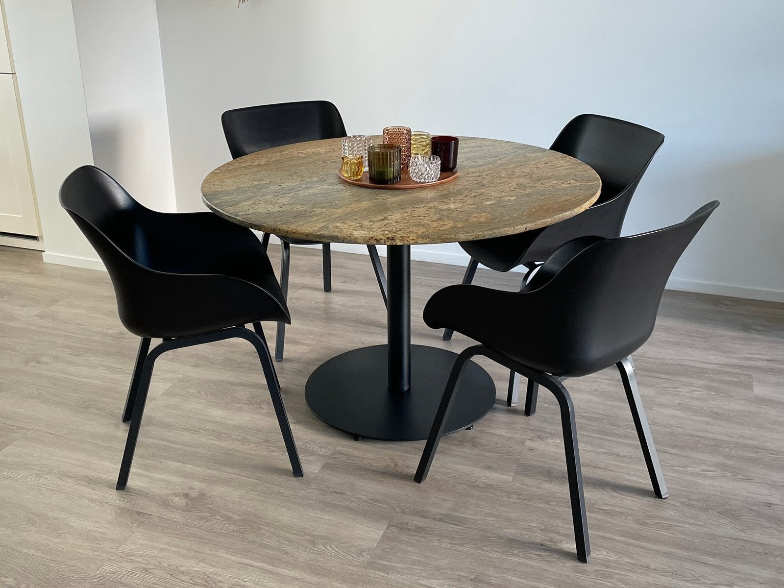 Stoelen kunststof, Ophalen, Kunststof, Zwart, Zo goed als nieuw