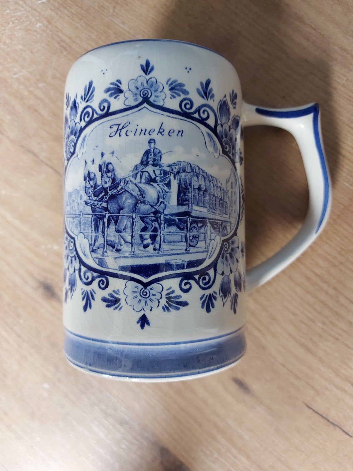 Heineken - Bierpul "Delfts Blauw", Verzamelen, Biermerken, Ophalen of Verzenden, Nieuw, Pul(len), Heineken