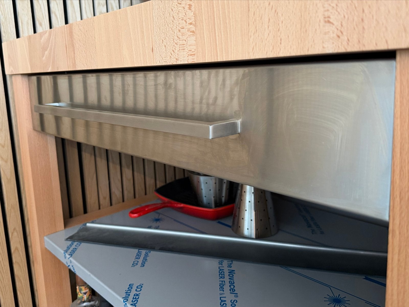 Lade van een Butler Keukentrolley M-900 RVS, Overige typen, Zilver, Ophalen of Verzenden, Zo goed als nieuw
