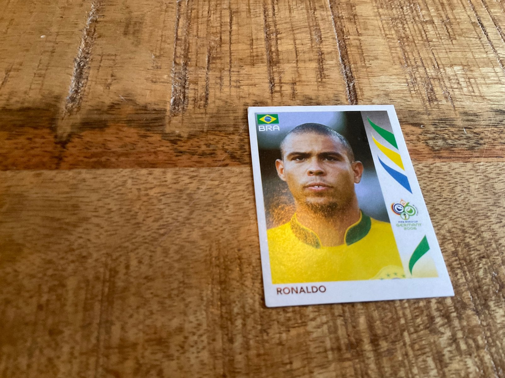 Panini wk 2006 Ronaldo, Verzamelen, Ophalen of Verzenden, Zo goed als nieuw, Buitenlandse clubs, Poster, Plaatje of Sticker