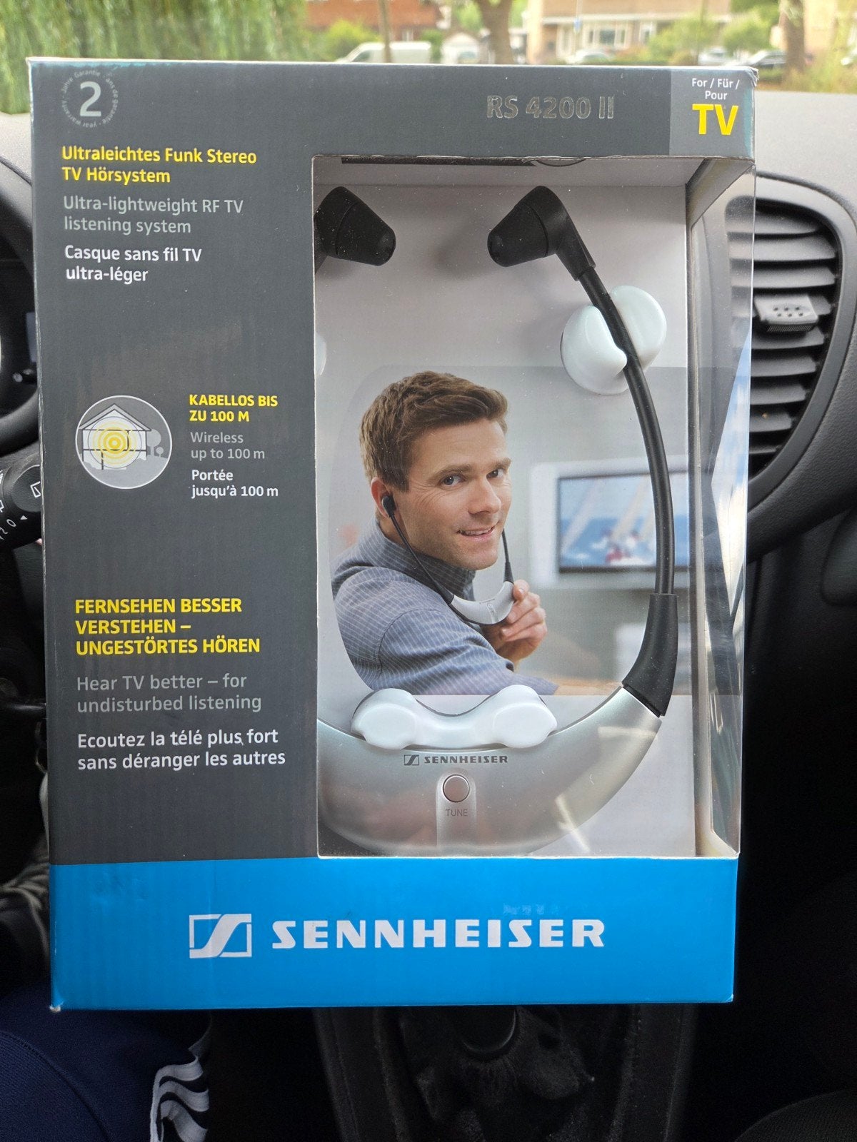 Sennheiser RS 4200 II Draadloze TV Hoofdtelefoon, Audio, Tv en Foto, Koptelefoons, In-ear, Draadloos, Sennheiser, Nieuw
