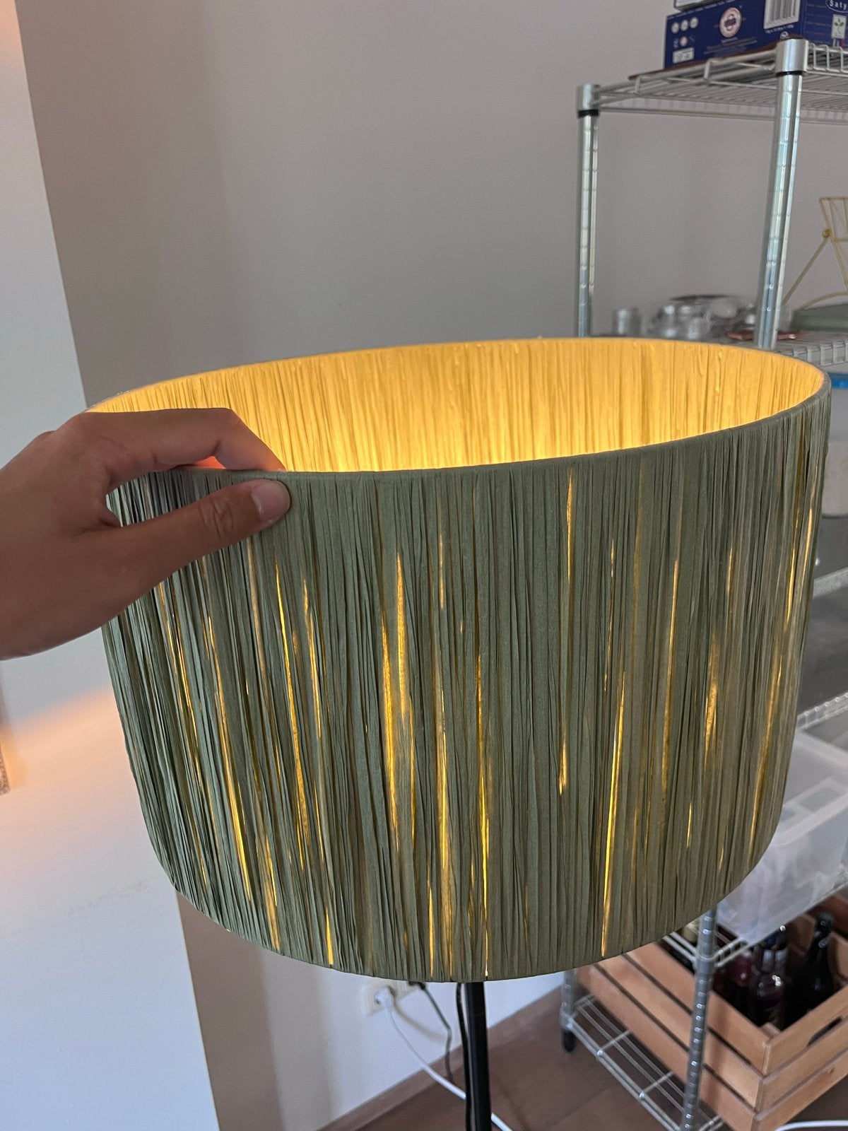 Sklum lampenkap (40 cm) met vloerlamp, Ophalen, Gebruikt, Rond, Textiel