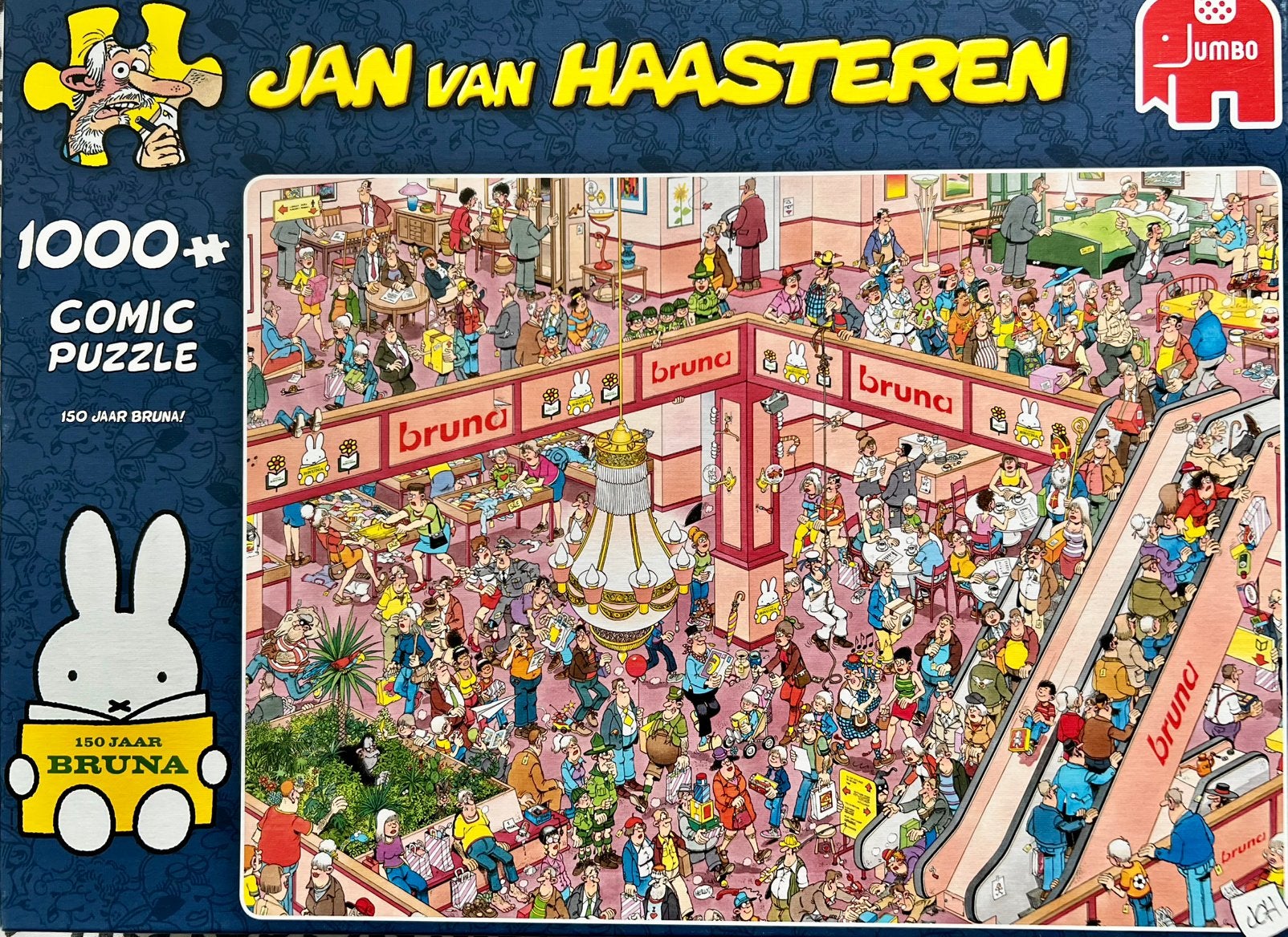 Jan van Haasteren “150 Jaar Bruna” 1000 stukjes, Ophalen of Verzenden, 500 t/m 1500 stukjes, Zo goed als nieuw