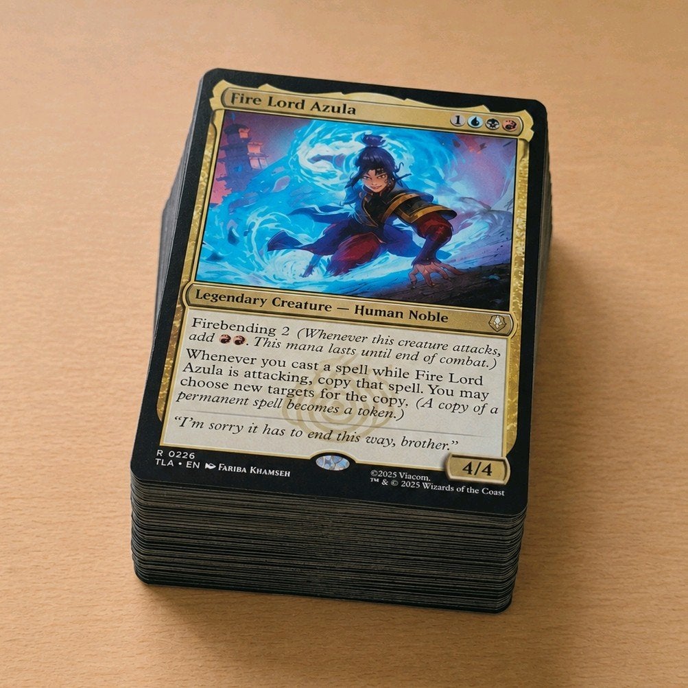 MTG Commander Deck Fire Lord Azula Avatar The Last Airbender, Ophalen of Verzenden, Zo goed als nieuw, Speeldeck