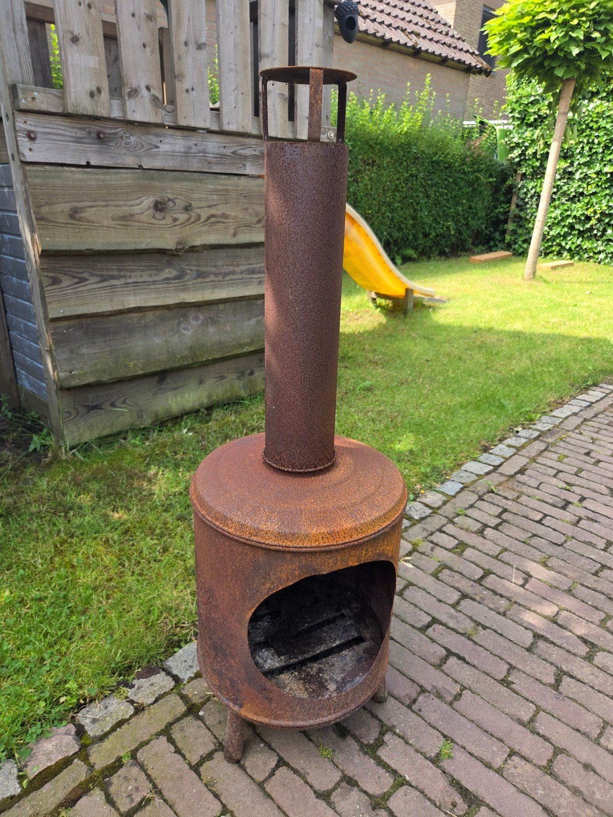 Buitenhaard / buitenkabel met pijp / buitenkachel, Ophalen, Gebruikt