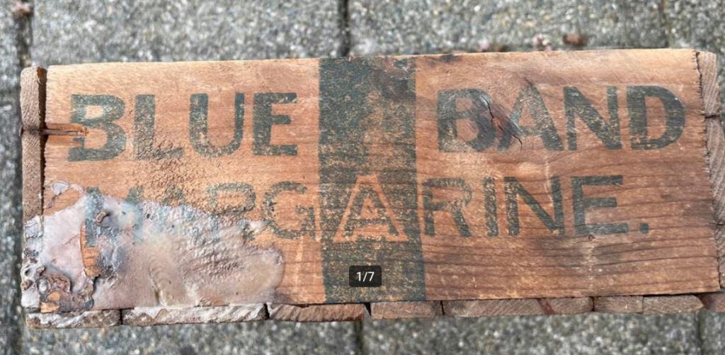 Bleu Band Margarine kistje OPKNAPPER, Verzamelen, Ophalen of Verzenden, Gebruikt