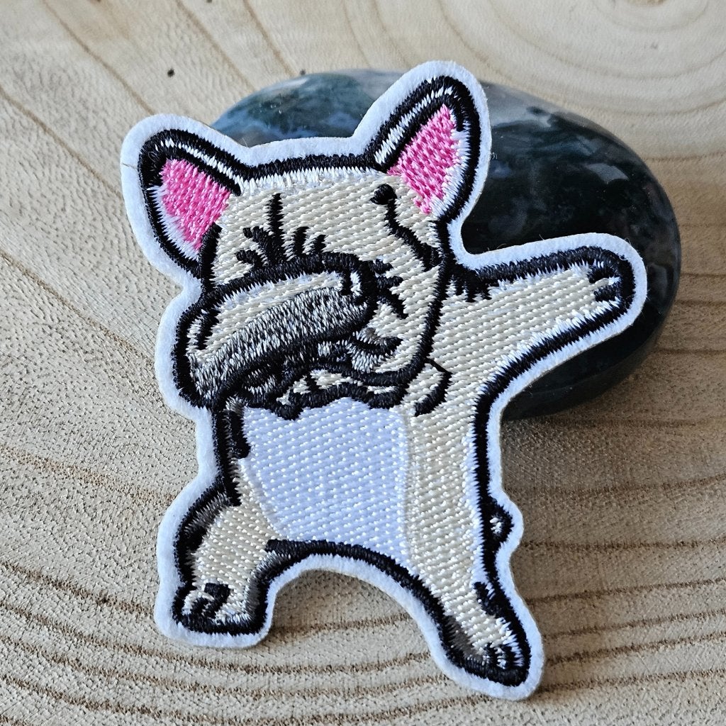 Strijk embleem Iron on Patch applicatie Dansende franse bull